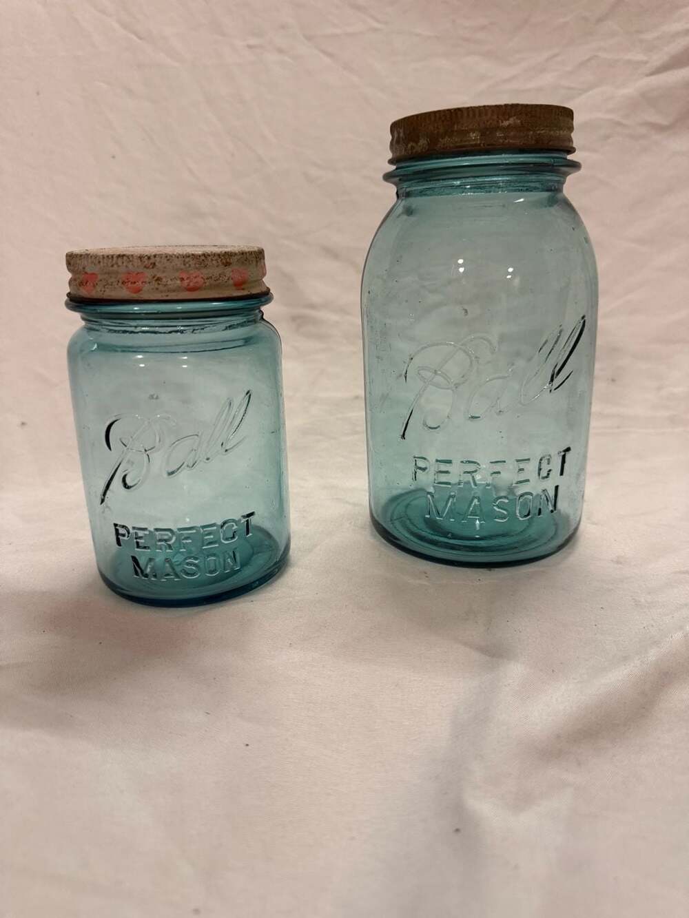 Ball Perfect Mason Blue Glass Canning Jar Set